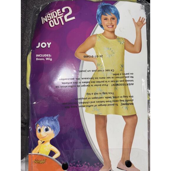Disney Inside Out‎ 2 Joy Halloween Costume, Small Child Sz 4-6 - Picture 5 of 5